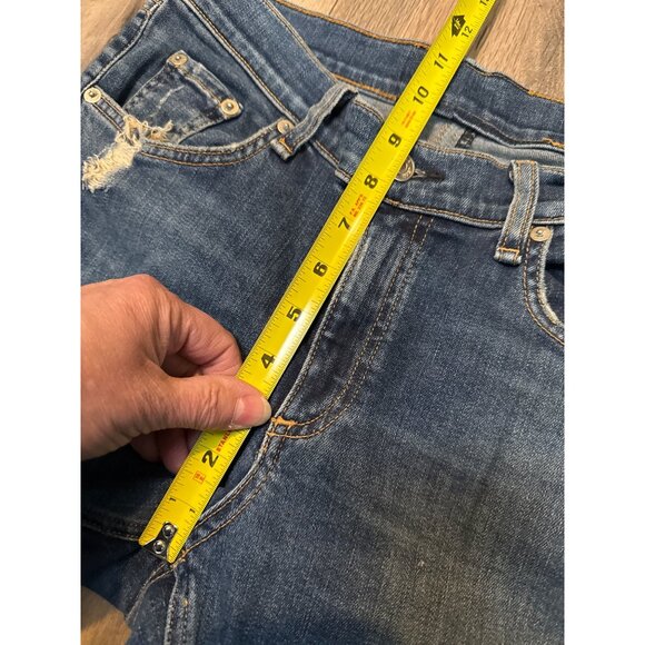 Rag & Bone Mens Distressed Slim Fit Jeans Size 32 Blue Denim Casual Wear - Picture 6 of 9